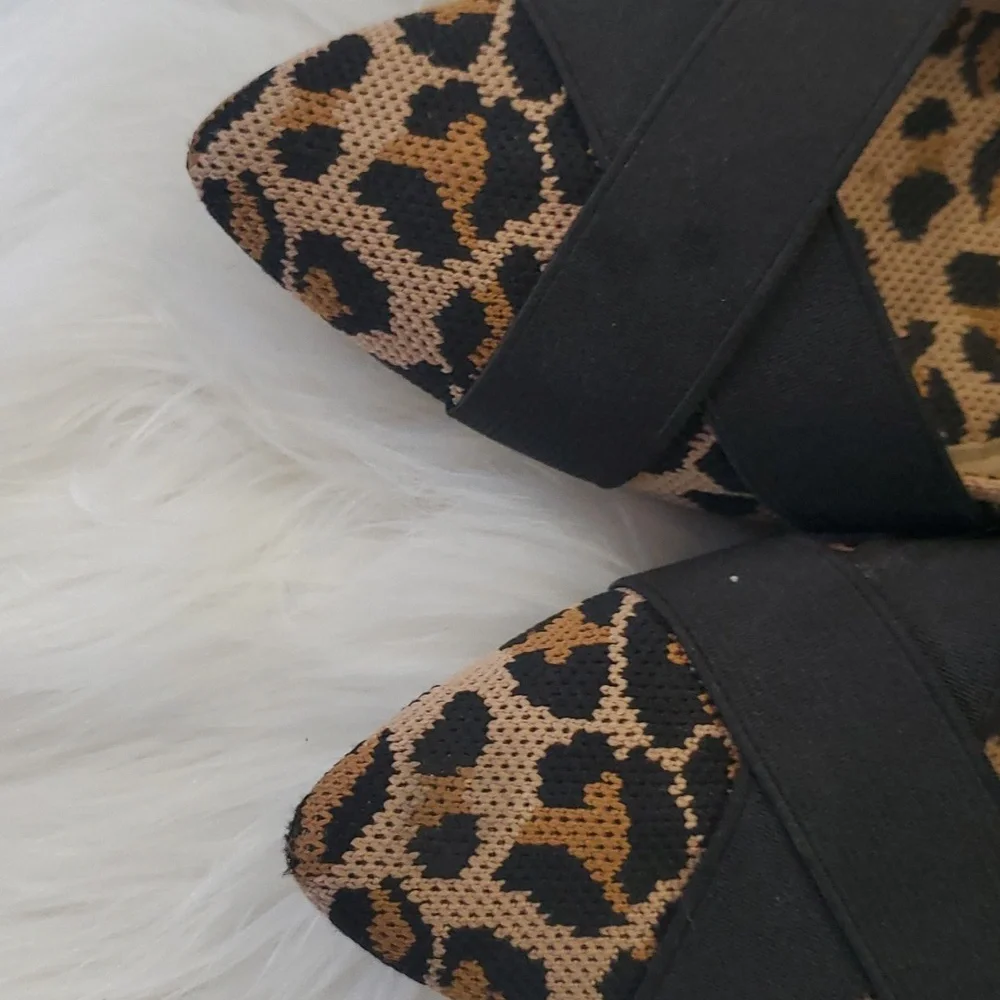 Steve Madden leopard Mob Wife flats shoe size 8.5 - Picture 12 of 14